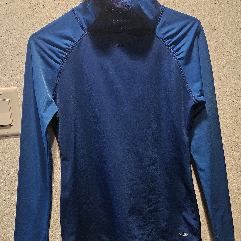 C9 by Champion Woman's Top Sweat Shirt High Neck, blue size S